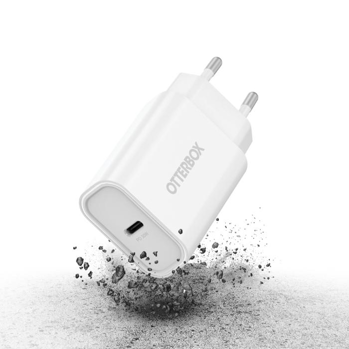 Bild 5, OtterBox OtterBox 30W USB-C PD Väggladdare Vit - Teknikhallen.se