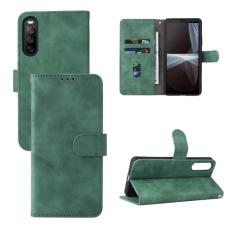  Sony Xperia 10 IV Fodral Skin Touch Gr&ouml;n - Teknikhallen.se