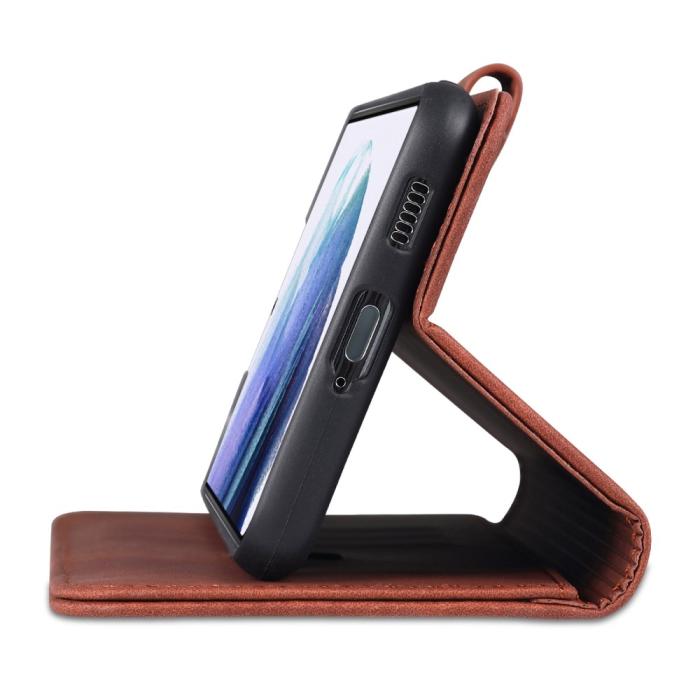 Bild 5, AZNS AZNS Samsung Galaxy S23 Fodral Läder Brun - Teknikhallen.se