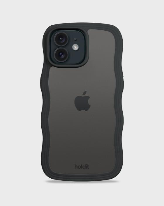 Bild 2, holdit holdit iPhone 12 / 12 Pro Skal Wavy Svart/Transpar - Teknikhallen.se