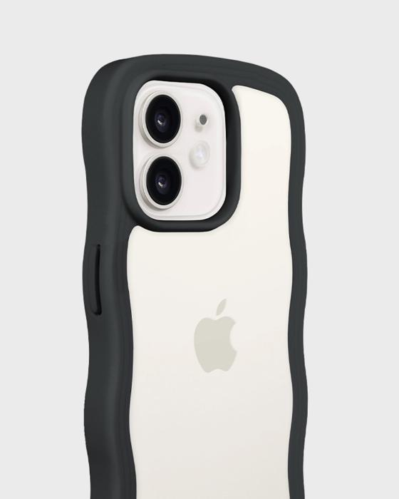 Bild 5, holdit holdit iPhone 12 / 12 Pro Skal Wavy Svart/Transpar - Teknikhallen.se