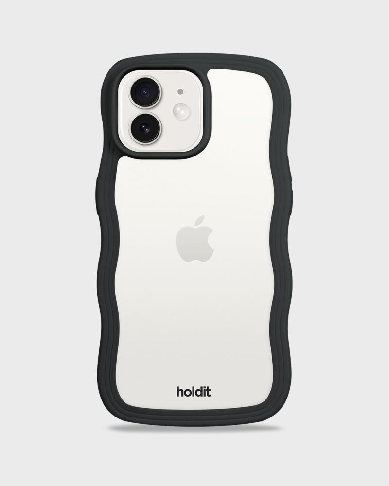 holdit holdit iPhone 12 / 12 Pro Skal Wavy Svart/Transpar - Teknikhallen.se