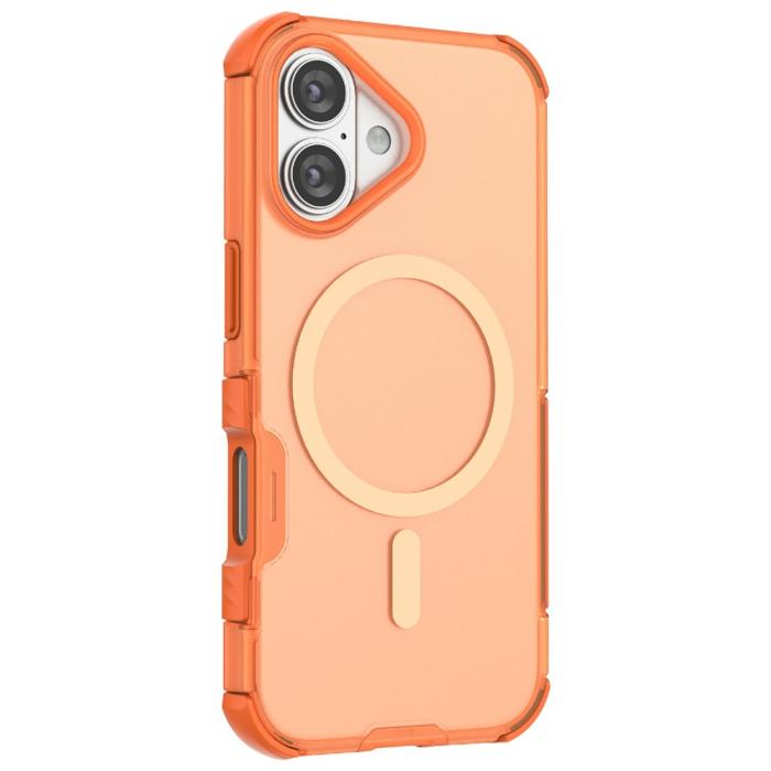 Bild 2,  iPhone 17 Skal MagSafe Shockproof Hybrid Orange - Teknikhallen.se