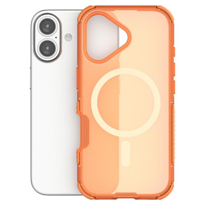 Bild 3,  iPhone 17 Skal MagSafe Shockproof Hybrid Orange - Teknikhallen.se