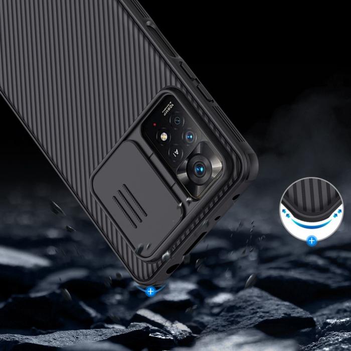 Bild 5, NILLKIN NILLKIN Xiaomi Redmi Note 11 Pro 5G Skal CamShield Pro Blå - Teknikhallen.se