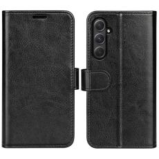 Samsung Galaxy A55 5G Fodral Crazy Horse L&auml;der Svart - Teknikhallen.se