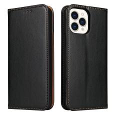  iPhone 13 Pro - L&auml;der Flip Fodral - Svart - Teknikhallen.se