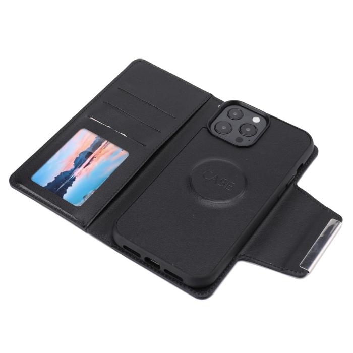 Bild 5,  iPhone 13 Pro - 2in1 Magnet Fodral / Skal - Svart - Teknikhallen.se