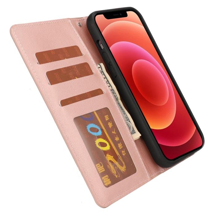 Bild 4,  iPhone 13 Pro - 2in1 Magnet Fodral / Skal - Roséguld - Teknikhallen.se