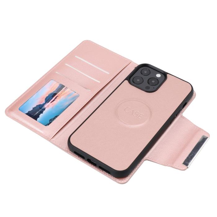 Bild 5,  iPhone 13 Pro - 2in1 Magnet Fodral / Skal - Roséguld - Teknikhallen.se