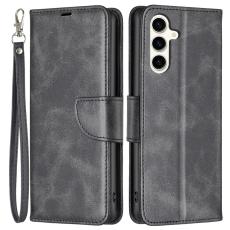  Samsung Galaxy S24 FE Fodral L&auml;der Svart - Teknikhallen.se