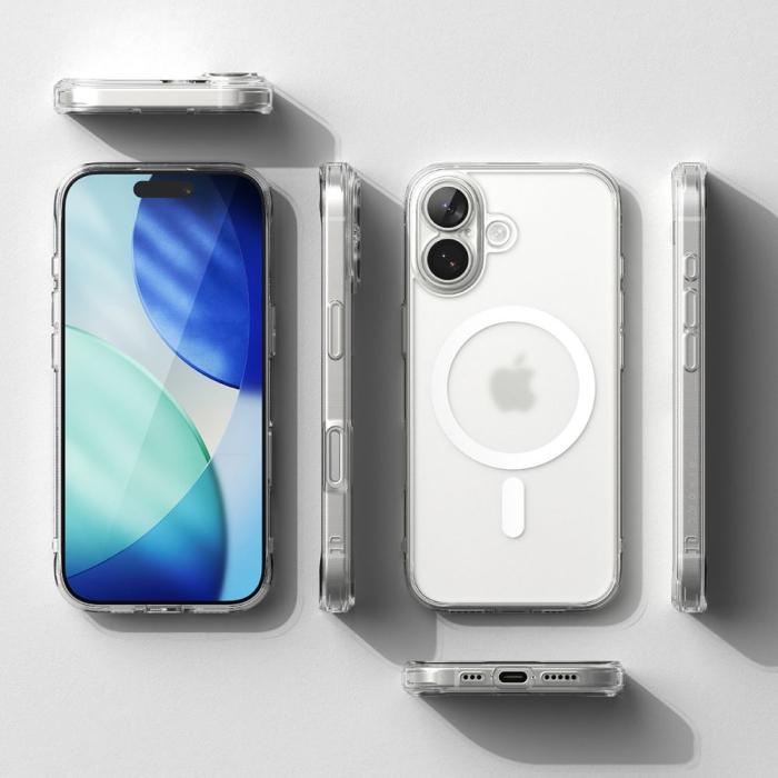 Bild 5, Ringke Ringke iPhone 17 Skal MagSafe Fusion Matt Transparent - Teknikhallen.se