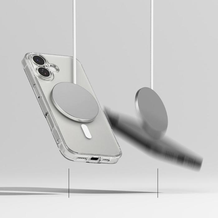 Bild 6, Ringke Ringke iPhone 17 Skal MagSafe Fusion Matt Transparent - Teknikhallen.se