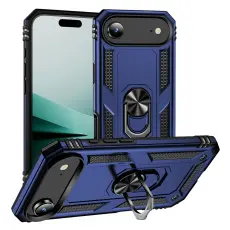  iPhone Air Skal Shockproof Hybrid Ring Bl&aring; - Teknikhallen.se