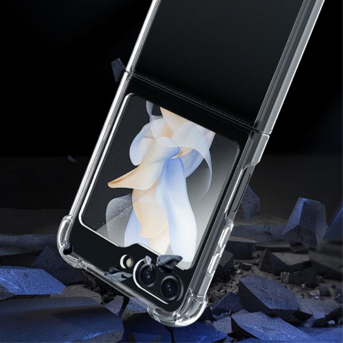Bild 2,  Samsung Galaxy Z Flip 5 Skal Shockproof Hybrid Transparent - Teknikhallen.se