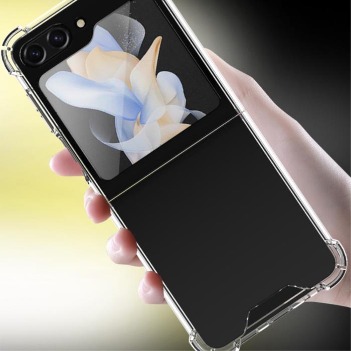 Bild 3,  Samsung Galaxy Z Flip 5 Skal Shockproof Hybrid Transparent - Teknikhallen.se
