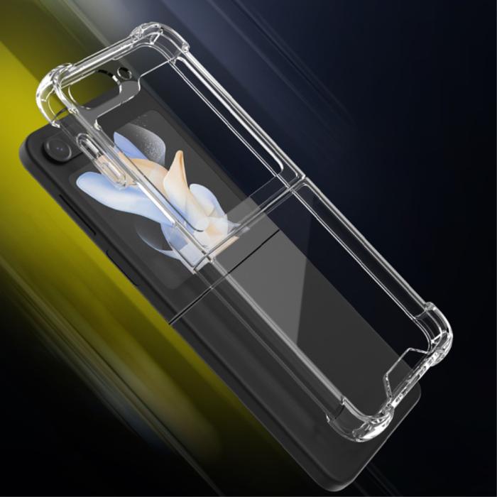 Bild 4,  Samsung Galaxy Z Flip 5 Skal Shockproof Hybrid Transparent - Teknikhallen.se