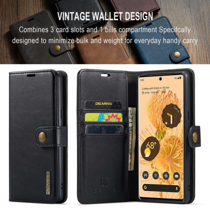 Bild 5, DG.MING DG.MING Google Pixel 7 Pro 2in1 Magnet Fodral / Skal Svart - Teknikhallen.se