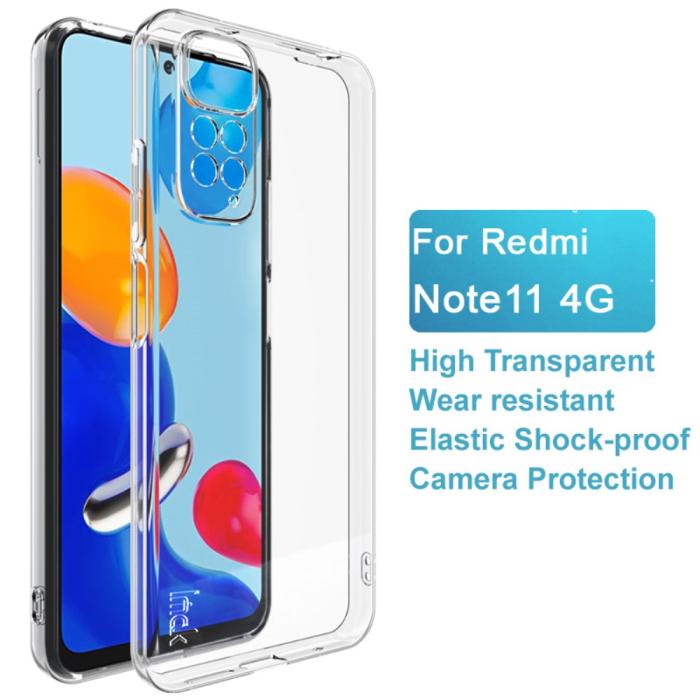 Bild 4, IMAK IMAK Xiaomi Redmi Note 11 4G Skal TPU Transparent - Teknikhallen.se