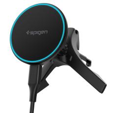 Spigen Spigen 15W Qi2 Magnetisk MagSafe Billaddare Essential Luftventil Svart - Teknikhallen.se