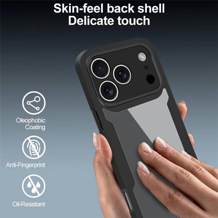 Bild 6,  iPhone 18 Pro / 17 Pro Skal Med Skärmskydd TPU Svart - Teknikhallen.se