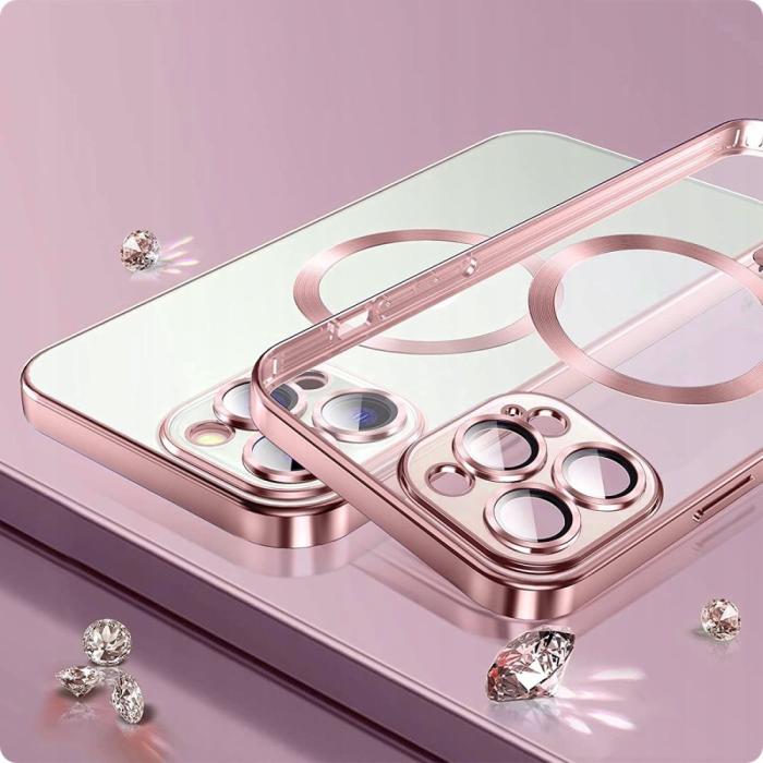 Bild 2, Tech-Protect Tech-Protect iPhone 14 Skal MagSafe MagShine Violet - Teknikhallen.se
