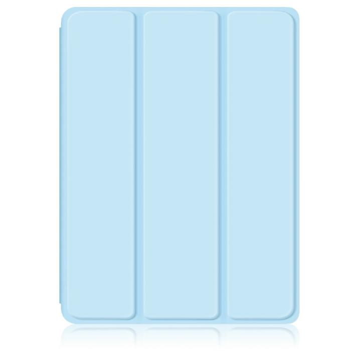 Bild 2,  iPad Mini 2024/2021 Fodral Tri-Fold Hybrid Pennhållare Sky Blue - Teknikhallen.se