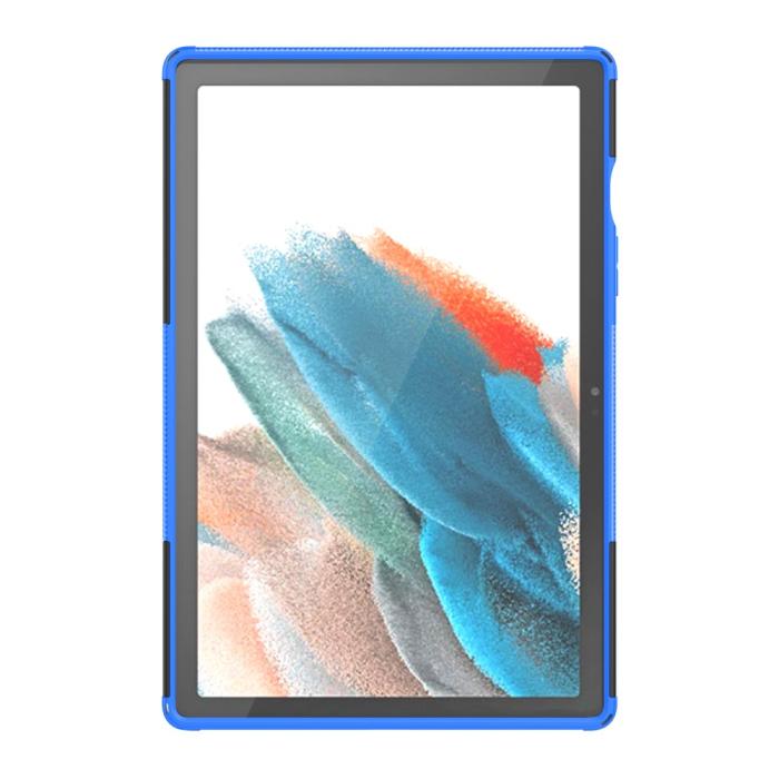 Bild 4,  Samsung Galaxy Tab A8 10.5 (2021) Skal Rugged Kickstand Armor Blå - Teknikhallen.se