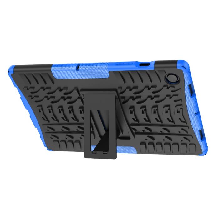 Bild 5,  Samsung Galaxy Tab A8 10.5 (2021) Skal Rugged Kickstand Armor Blå - Teknikhallen.se