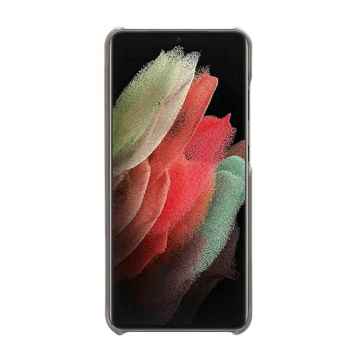 Bild 2, KSQ KSQ Samsung Galaxy S22 Ultra Skal Lädertäckt Grå - Teknikhallen.se
