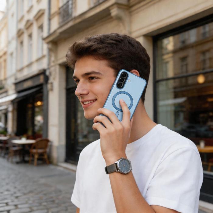 Bild 3, Tech-Protect Tech-Protect Galaxy A57 5G Skal MagSafe MagFlex Sky Blue - Teknikhallen.se