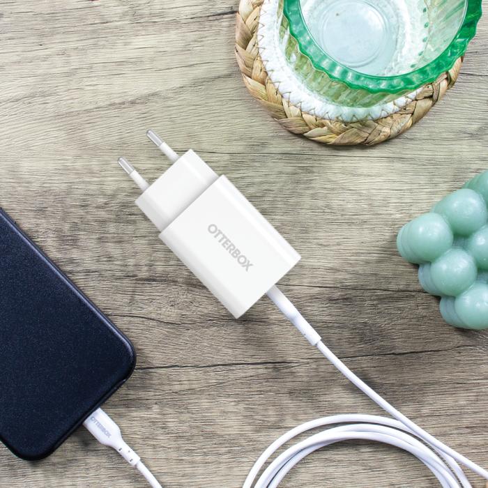 Bild 6, OtterBox OtterBox 30W USB-C PD Väggladdare Vit - Teknikhallen.se