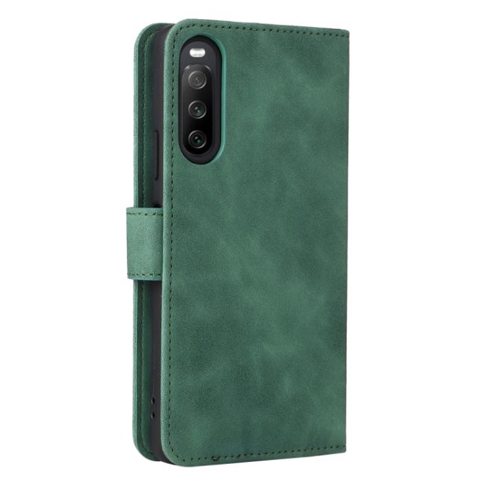 Bild 3,  Sony Xperia 10 IV Fodral Skin Touch Grön - Teknikhallen.se