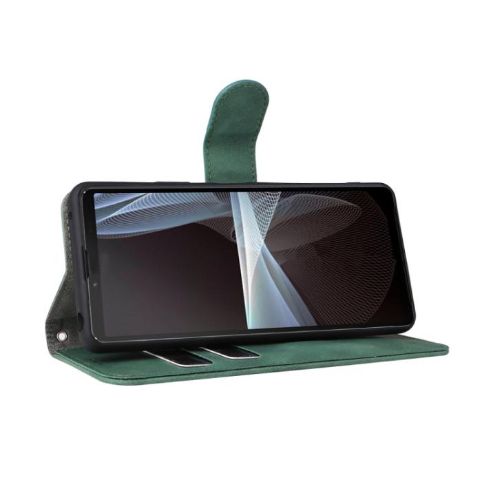 Bild 5,  Sony Xperia 10 IV Fodral Skin Touch Grön - Teknikhallen.se