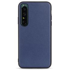  Sony Xperia 1 IV Skal &Auml;kta L&auml;der Hybrid Bl&aring; - Teknikhallen.se