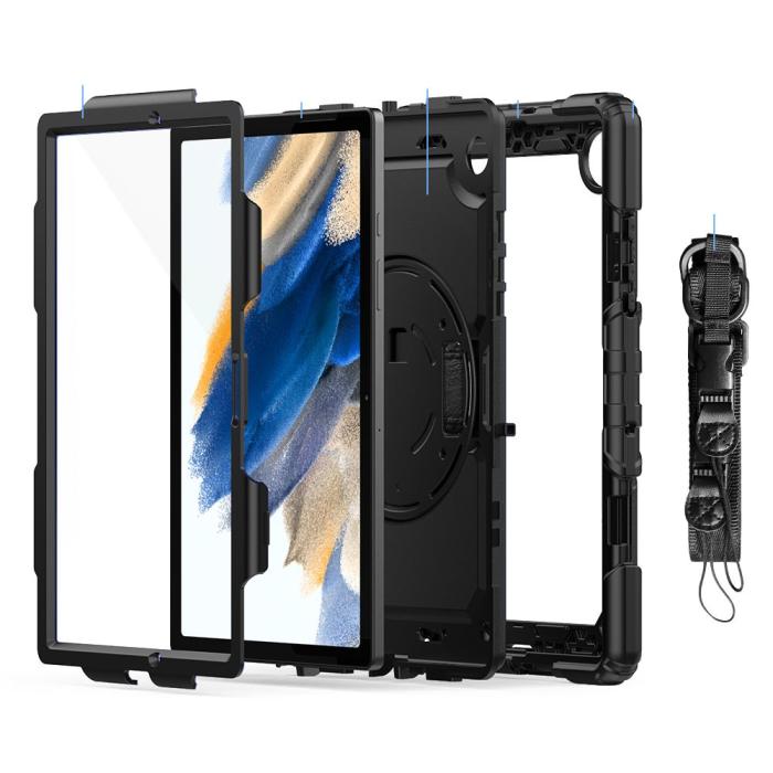 Bild 2, Tech-Protect Tech-Protect Galaxy Tab A8 10.5 2021 Skal Solid360 Svart - Teknikhallen.se