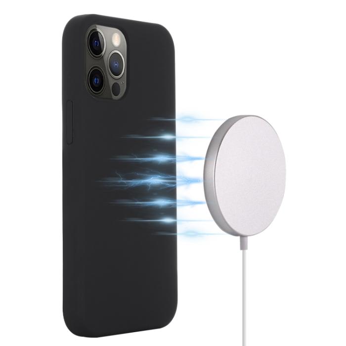 Bild 4,  iPhone 14 Pro Skal MagSafe Silikon Svart - Teknikhallen.se