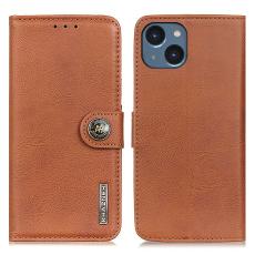 KHAZNEH KHAZNEH iPhone 15 Plus Fodral L&auml;der Brun - Teknikhallen.se