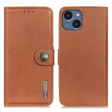 KHAZNEH KHAZNEH iPhone 15 Plus Fodral L&auml;der Brun - Teknikhallen.se
