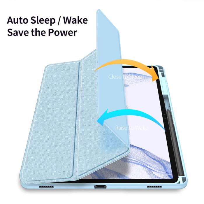 Bild 2, DUX DUCIS DUX DUCIS Galaxy Tab S9 Plus Fodral TOBY Tri-Fold Blå - Teknikhallen.se