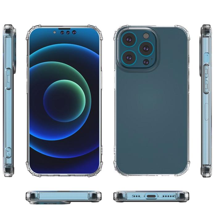 Bild 6,  iPhone 13 Pro - Shockproof TPU Skal - Transparent - Teknikhallen.se