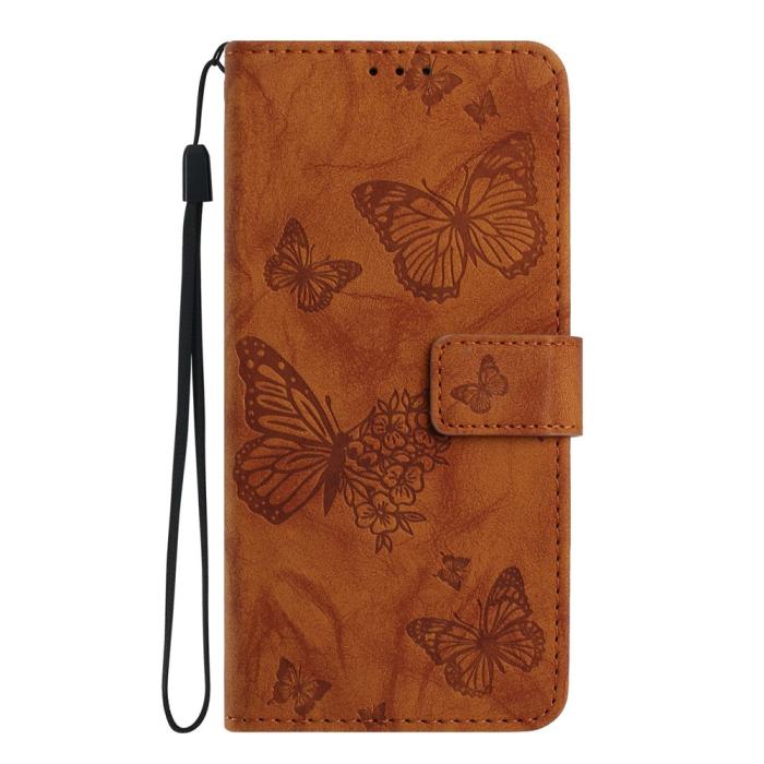 Bild 5,  Samsung Galaxy S26 Fodral Fjäril Tryck Brun - Teknikhallen.se