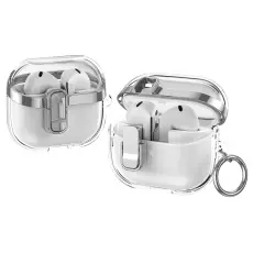  Samsung Galaxy Buds 3/3 Pro Skal Hybrid Transparent/Silver - Teknikhallen.se