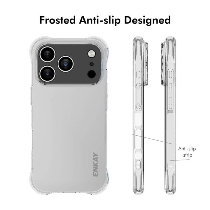 Bild 4, ENKAY ENKAY iPhone 17 Pro Max Skal Shockproof TPU Transparent - Teknikhallen.se