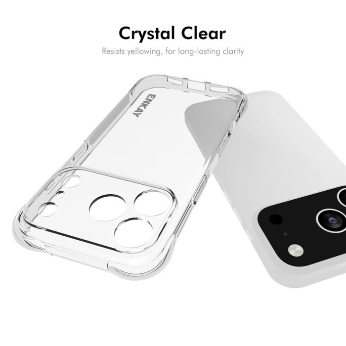 Bild 5, ENKAY ENKAY iPhone 17 Pro Max Skal Shockproof TPU Transparent - Teknikhallen.se
