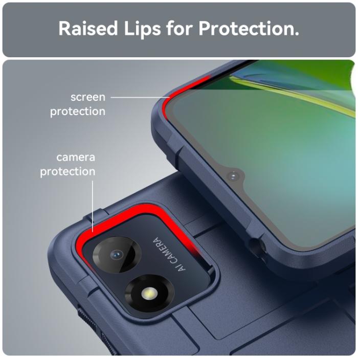 Bild 5,  Motorola Moto E13 Skal Robust Blå - Teknikhallen.se