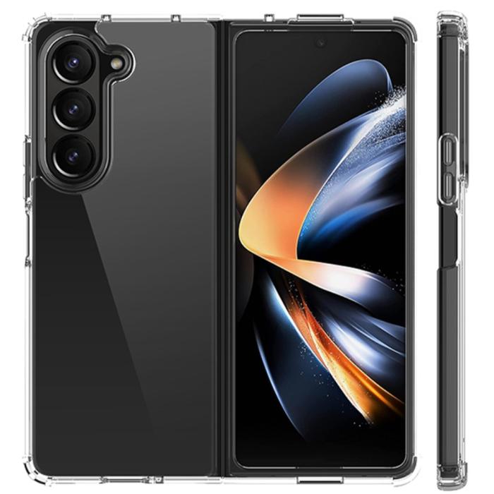 Bild 2,  Samsung Galaxy Z Fold 5 Skal Shockproof Hybrid Transparent - Teknikhallen.se