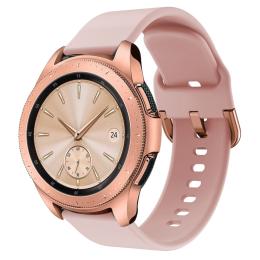  Silikon Armband För Smartwatch (20mm) - Rosa - Teknikhallen.se