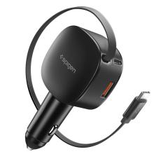 Spigen Spigen 60W USB-C / USB-A Billaddare Essentail Svart - Teknikhallen.se