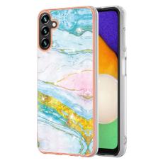  Samsung Galaxy A34 5G Skal Marmor TPU Gr&ouml;n - Teknikhallen.se